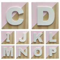 HADANCEO WOOD Craft Цветни полирани нордически стил образователни писма блокират детска играчка