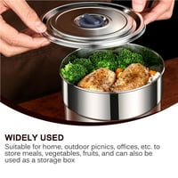 Неръждаема стомана с прясно пазене с купа за съхранение на храна за запечатана храна Bento купа за обяд за домашно пътуване към пикник къмпинг
