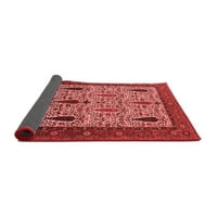 Ahgly Company Indoor Square Oriental Red Industrial Area Rugs, 5 'квадрат