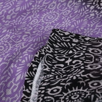 Просвета летни рокли за жени мини секси отпечатани без ръкави A-Line Club Club Purple S
