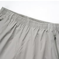 Мъжки суитчъри на Leey-World Мъжки панталони за небрежни товарни панталони туристически панталони тренировки за джогьори за мъже сиви, 3xl