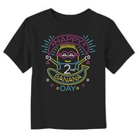 Toddler's Despicable Me Happy 2nd Banana Day Graphic Tee Black 3T