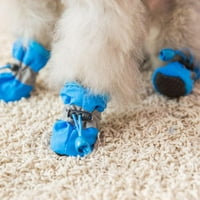Неплъзгани кученце обувки за защита от домашни любимци с меколичи за домашни кучета Зимни водоустойчиви топли кучета ботуши за домашни любимци