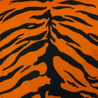 Всичко удобно тигрово печат Декоративна възглавница за хвърляне, оранжева