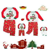Cathery Christmas Family Matching Elf Pajamas Комплект за мъже жени деца бебе Xmas PJS Спално облекло