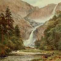 Калифорния Yosemite Falls Poster Print от H. Sutton Palmer