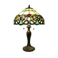 Ethelle 2-Light Geometrical Lamp в стил Тифани