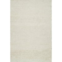 Nuloom Hailey Handweven юта килим, 5 '8', извън бяло