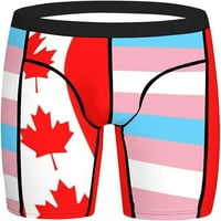 Канада Трансгендър флаг Мъжки къси панталони, работещи с панталони Базови мотоциклетисти, тренировка