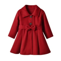 KALI_STORE BABLY GIRL Outerwear Toddler Jackets for Kids Girls Long Loweve Winter Warm Outwear Coat A, 4- години
