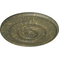 30 од 1 4П Дилар таван медальон, ръчно изрисуван Хамамелис пращене
