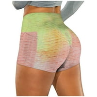 Umitay Flare Yoga Pants for Women Women Women Wrickled Tie-Dye Pockets Stretch Running Fitness Yoga Pants Biker Shorts
