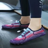 Lacyhop жени мъже водни обувки Цветни плажни обувки бос аква чорапи летни атлетични маратонки леки бързо сухо лилаво синьо червено 5