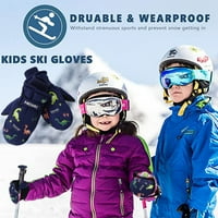 Детски зимни ски ръкавици топли ръкавици топли сладки отпечатани ръкавици Akiing езда ръкавици за деца вятърни ръкавици ръкавици ръкавици