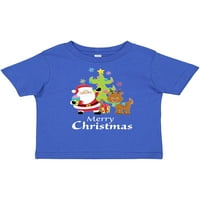 Тениска за момиче с мастило Merry Christmas Gift Toddler или Toddler Girl