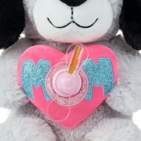 Ден на майката анимирани Плюшена играчка с съобщение фен, кученце - начин да празнуват