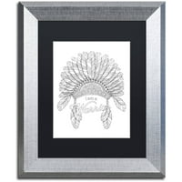 Търговска марка изобразително изкуство вдъхновяващи цитати 11 платно изкуство от Здравей Ангел, Черен мат, сребърна рамка
