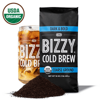 Bizzy Coffee Organic Cold Brew Dark Roast Grouse Ground Coffee, Oz