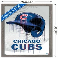 Чикаго Къбс-Стенен Плакат За Каска, 14.725 22.375