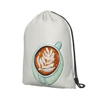Водоустойчива чанта за фитнес, акварелен шаблон за издърпване на кафе за мъже, m