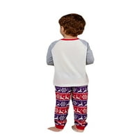 Коледни пижами за семейни pjs съвпадащи комплекти лосове отпечатани коледни кодове за спално облекло за жени мъже деца