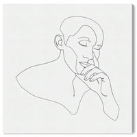 Уинууд студио хора и портрети Канвас Арт Принт' Разстояние ' портрети-Черно, бяло