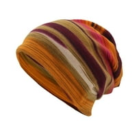 Unise Stripe Print шал шал шапка за шапка на касаул на открито конвертируеми ветроустойчиви шапки сини