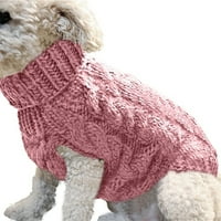 Ново есен и зимни дрехи пуловер за домашни любимци малки и средни плетене на кучета