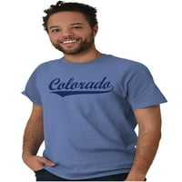 Колорадо Ко класически Атлетик скрипт Мъжки Графичен тениска тениски Бриско марки х