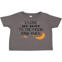 Инктастичен обичам леля ми до Луната и обратно подарък малко момче или малко момиченце тениска