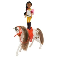 Безплатен комплект за малки кукли и коне, Солана и Луна, детски играчки за възрасти, подаръци и подаръци