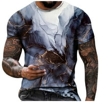 Тениски ризи за мъже мъжки ежедневни модни кръг врата Пуловер печат тениска с къс ръкав върхове в АМ тениски за мъже тениски за мъже с къс ръкав тениски За Мъже Мода