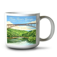 FL Oz Oz Ceramic Mug, Национален парк New River Gorg