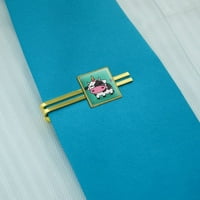 Сладък Каваи еднорог крава квадратна вратовръзка бар клип закопчалка халка-сребро или злато