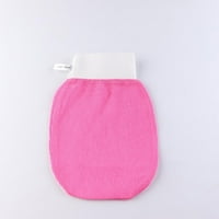 DaioSportswear Груби пясъчни кърпи за баня и ексфолиращи ръкавици за грижа за кожата розово