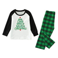 Luiyenes Christmas Kid Matching Комплект коледни сладки писма за печат пижами за семейство
