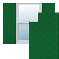 Екена Милуърк 15 в 26 з вярно Фит ПВЦ диагонални ламели модерен стил фиксирани монтажни щори, Виридиан зелен