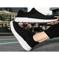 Маратонки Ritualay Slip-On, Небрежни модерни обувки за жени и мъже Черно бяло 7.5