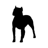 Pitbull Sticker Decal Die Cut - самозалепващо винил - устойчив на атмосферни влияния - направен в САЩ - много цвят и размери - кучешки домашен любимец
