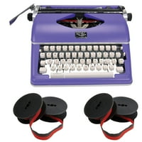 Роял 79119К класик Ръчна пишеща машина и черна червена найлонова лента
