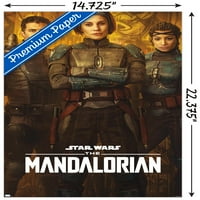 Междузвездни Войни: Мандалорианският Сезон-Плакат На Стената На Мандалорианците, 14.725 22.375