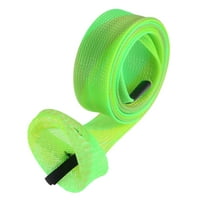 Uxcell зелен риболовен прът Ръкав прът чорап капак за оплетен мрежест пакет от протектор за пръчки
