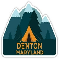 Denton Maryland Souvenir Vinyl Decal Sticker Camping Design