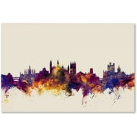 Търговска марка изобразително изкуство Кеймбриджка Англия Скайлайн платно изкуство от Майкъл Томпсет